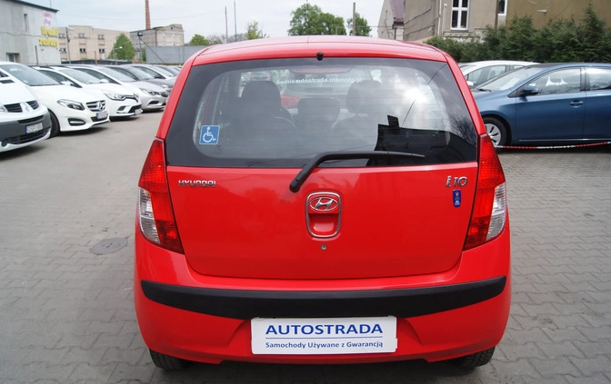 Hyundai i10 cena 14900 przebieg: 139699, rok produkcji 2009 z Sępólno Krajeńskie małe 352